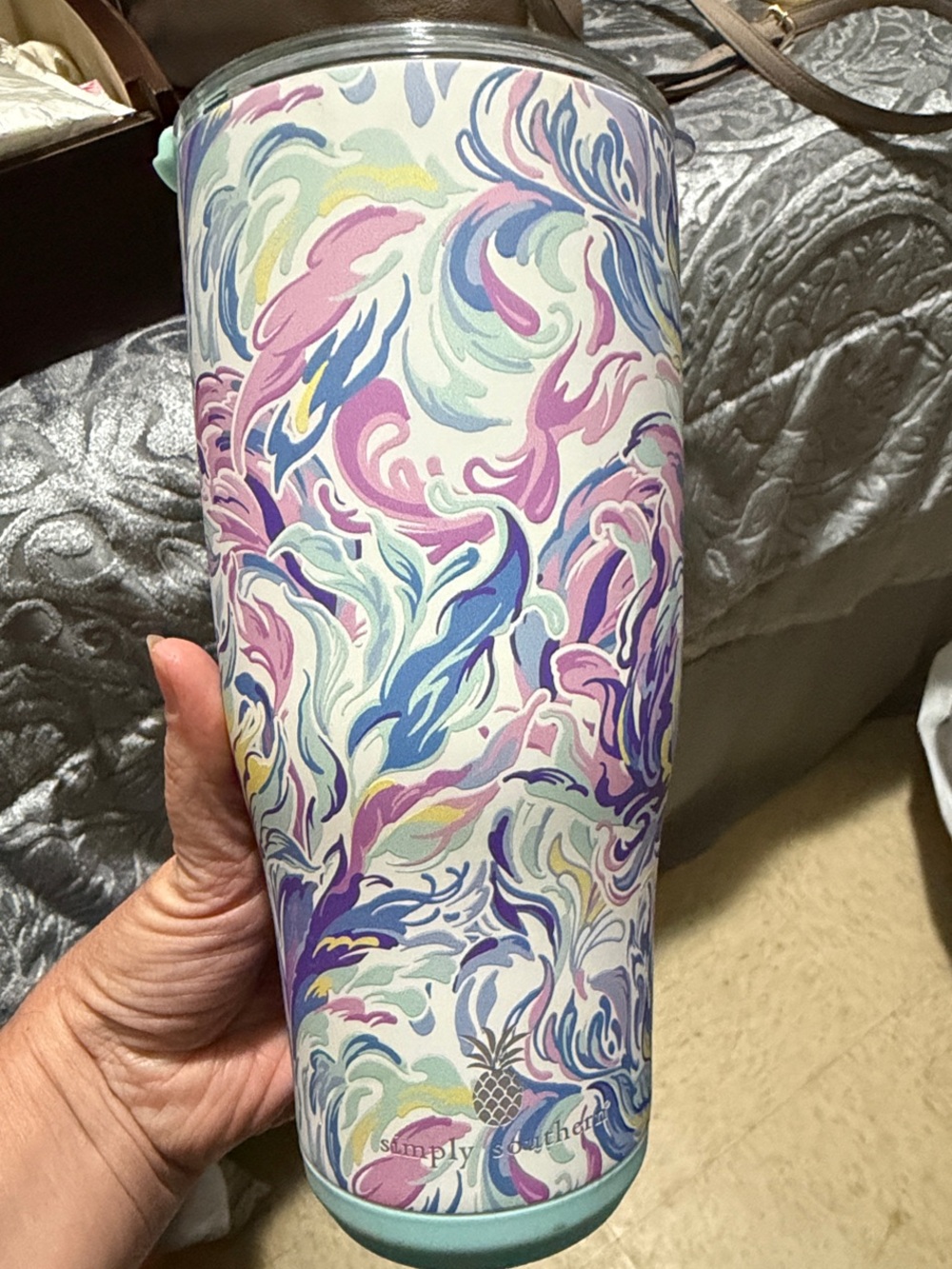 Simply Southern Pastel Swirl Tumbler - Pink, Blue, Purple, Mint